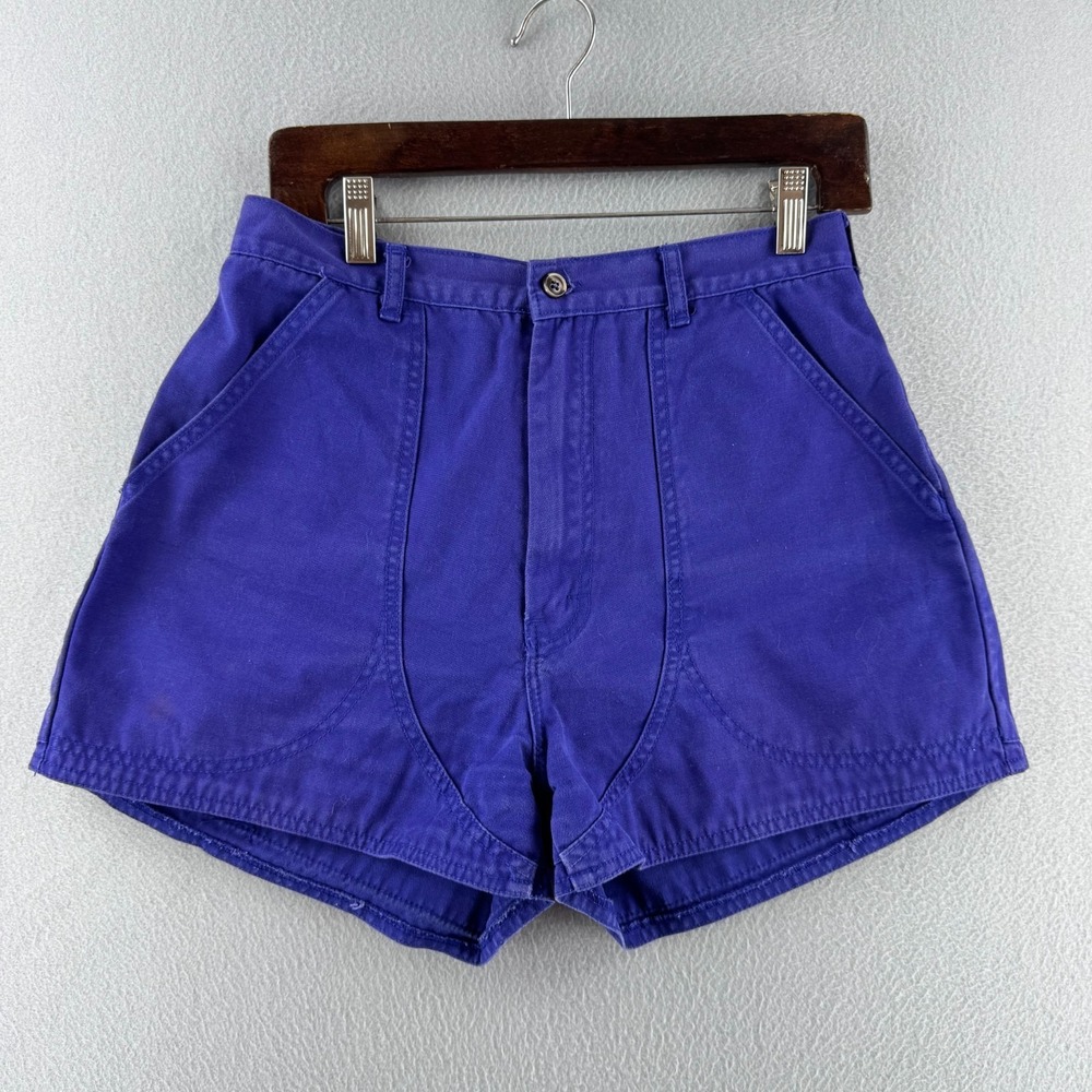 Vintage 80s Patagonia Stand Up Shorts Womens 12 / 28" Waist‎ Purple Canvas